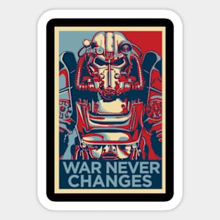 War Never Changes Sticker